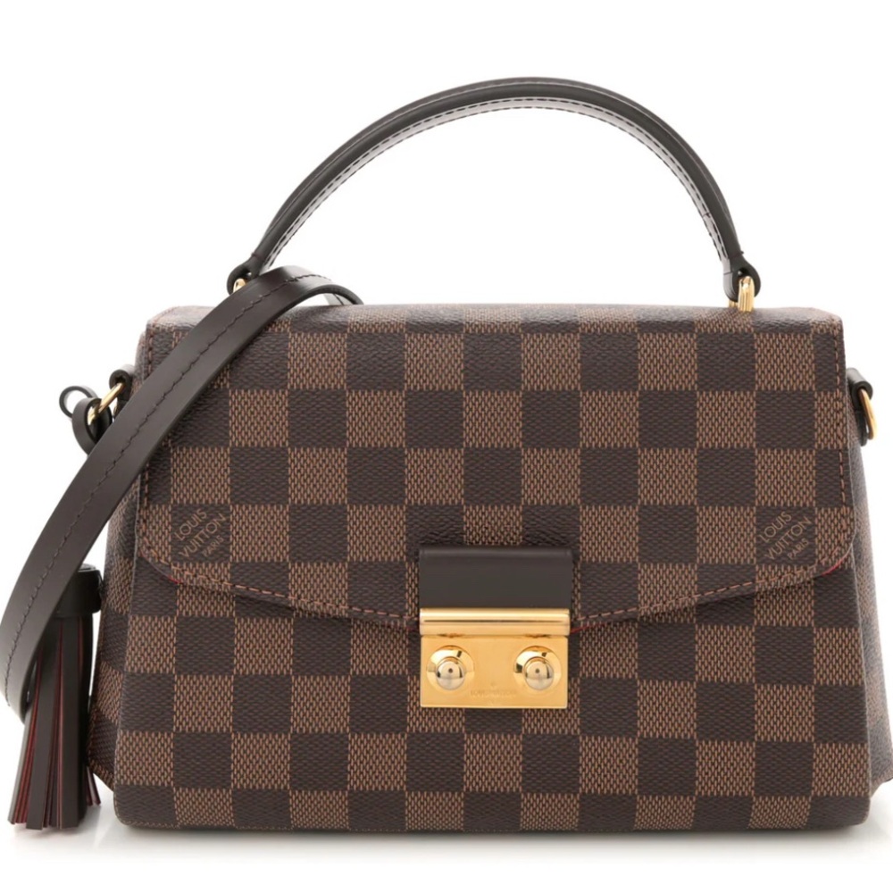 EXCELLENT LOUIS VUITTON Damier Ebene Croisette w/ 🧾RECEIPT